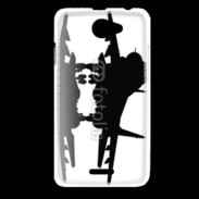 Coque HTC Desire 516 Silhouette avion de chasse