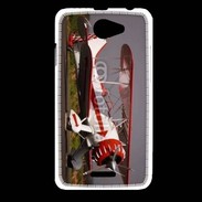 Coque HTC Desire 516 Biplan blanc et rouge