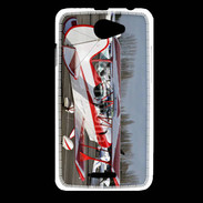 Coque HTC Desire 516 Biplan rouge et blanc 10