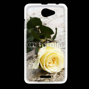 Coque HTC Desire 516 Belle rose Jaune 50