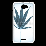 Coque HTC Desire 516 Marijuana en bleu et blanc
