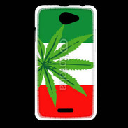 Coque HTC Desire 516 Drapeau italien cannabis