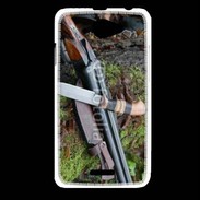 Coque HTC Desire 516 Fusil de chasse et couteau 2