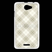 Coque HTC Desire 516 Effet écossais beige clair