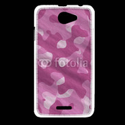 Coque HTC Desire 516 Camouflage rose