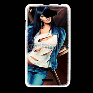 Coque HTC Desire 516 Brune fashion 1