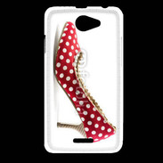 Coque HTC Desire 516 escarpin petits pois