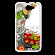 Coque HTC Desire 516 Champagne et fraises