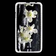 Coque HTC Desire 516 Orchidée blanche Zen 11