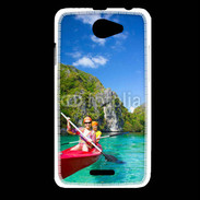 Coque HTC Desire 516 Kayak dans un lagon