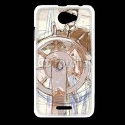 Coque HTC Desire 516 Illustration d'un capitaine de bateau