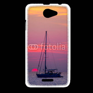 Coque HTC Desire 516 Couché de soleil en mer 50