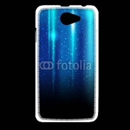 Coque HTC Desire 516 Rideau bleu à strass