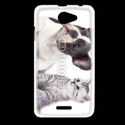 Coque HTC Desire 516 Duo chien et chat