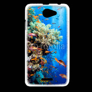 Coque HTC Desire 516 Poisson et corail
