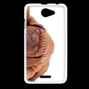 Coque HTC Desire 516 Mastiff marron