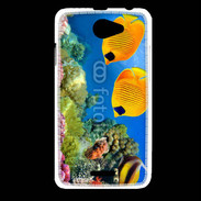 Coque HTC Desire 516 Poisson jaune