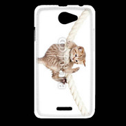 Coque HTC Desire 516 Chaton sur une corde