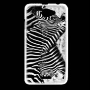 Coque HTC Desire 516 Zèbre en noir et blanc