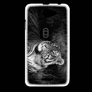 Coque HTC Desire 516 Tigre du Bengale en noir et blanc