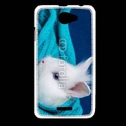 Coque HTC Desire 516 Portrait de lapin 5