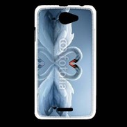 Coque HTC Desire 516 Couple de Cygnes