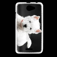 Coque HTC Desire 516 Chiot blanc 5