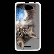Coque HTC Desire 516 Chaton et pelote de laine