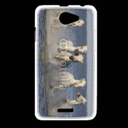Coque HTC Desire 516 Chevaux de Camargue 1