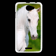 Coque HTC Desire 516 Portrait cheval blanc 10