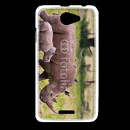 Coque HTC Desire 516 Rhinocéros et son petit