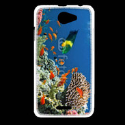 Coque HTC Desire 516 Poissons tropicaux et coraux 5