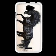 Coque HTC Desire 516 Cheval noir au galop 5