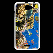 Coque HTC Desire 516 Poisson et coraux de toutes les couleurs