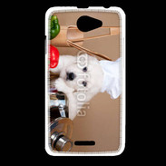 Coque HTC Desire 516 Chiot chef cuisinier