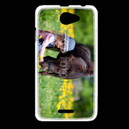 Coque HTC Desire 516 Enfant et cheval