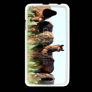 Coque HTC Desire 516 Groupe de chevaux