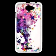 Coque HTC Desire 516 Cheveux de papillons
