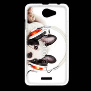 Coque HTC Desire 516 Chien et musique