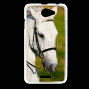 Coque HTC Desire 516 Portrait cheval blanc 25