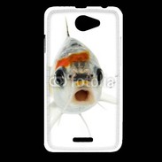 Coque HTC Desire 516 Poisson Silver Koi de face