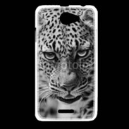 Coque HTC Desire 516 Léopard en noir et blanc 500