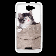 Coque HTC Desire 516 Chaton dans un sac