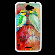 Coque HTC Desire 516 Oiseaux en peinture