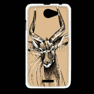 Coque HTC Desire 516 Antilope mâle en dessin