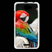 Coque HTC Desire 516 Macaw bleu et rouge 75