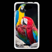 Coque HTC Desire 516 Macaw vert et rouge 76