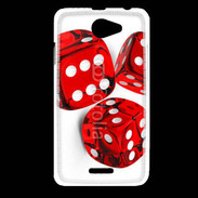 Coque HTC Desire 516 Jeu de dés rouges