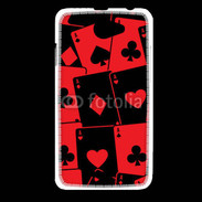 Coque HTC Desire 516 Cartes rouges et noires 5