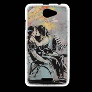 Coque HTC Desire 516 Kiss graffiti